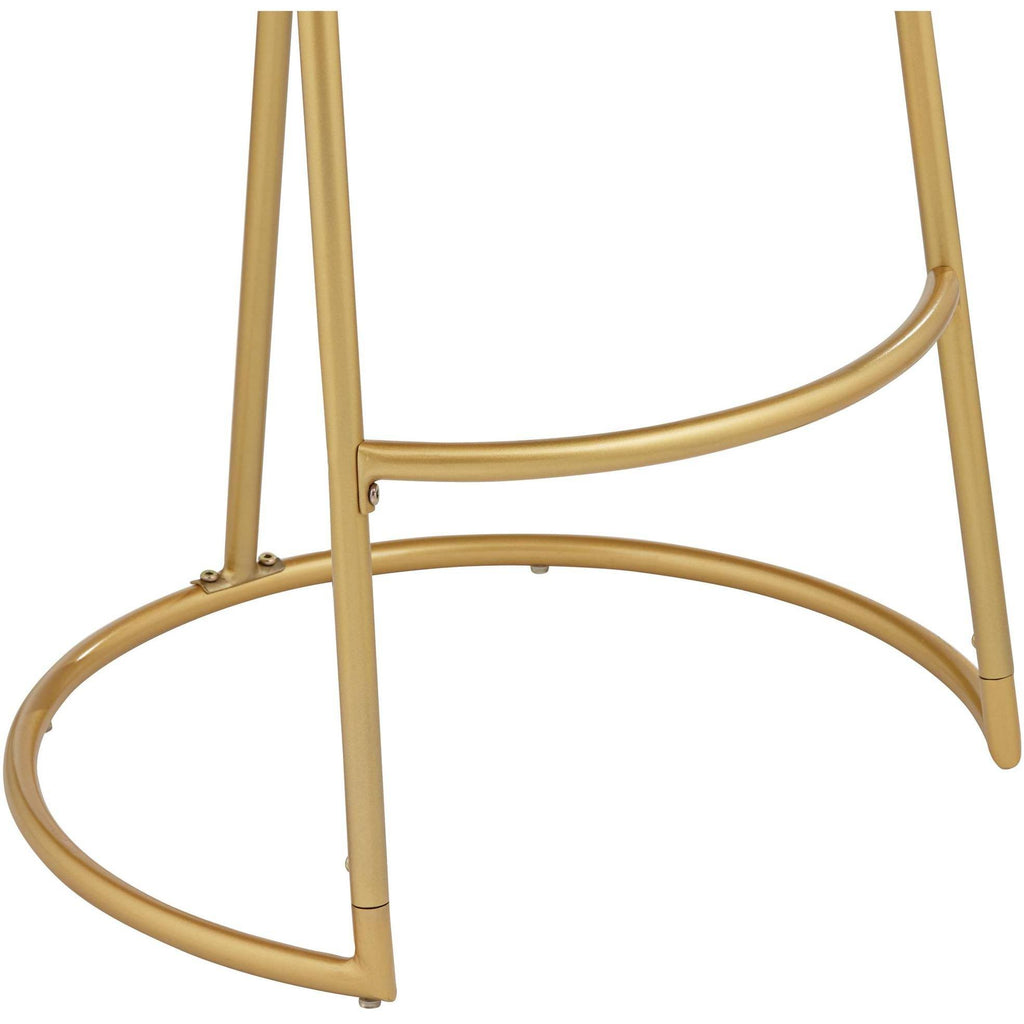 Hammond Gold and Brown Faux Leather Barstool P3628