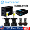 H4 LED Headlight High Low Dual Beam H11 Fog Light Bulbs H33341