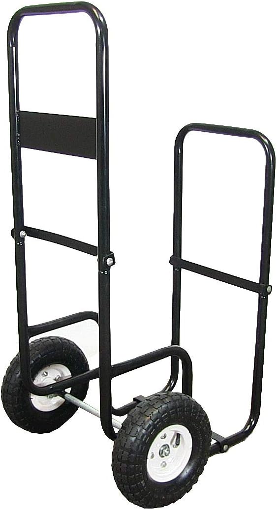 Firewood Log Cart Carrier with Heavy Duty Waterproof Cover B380190