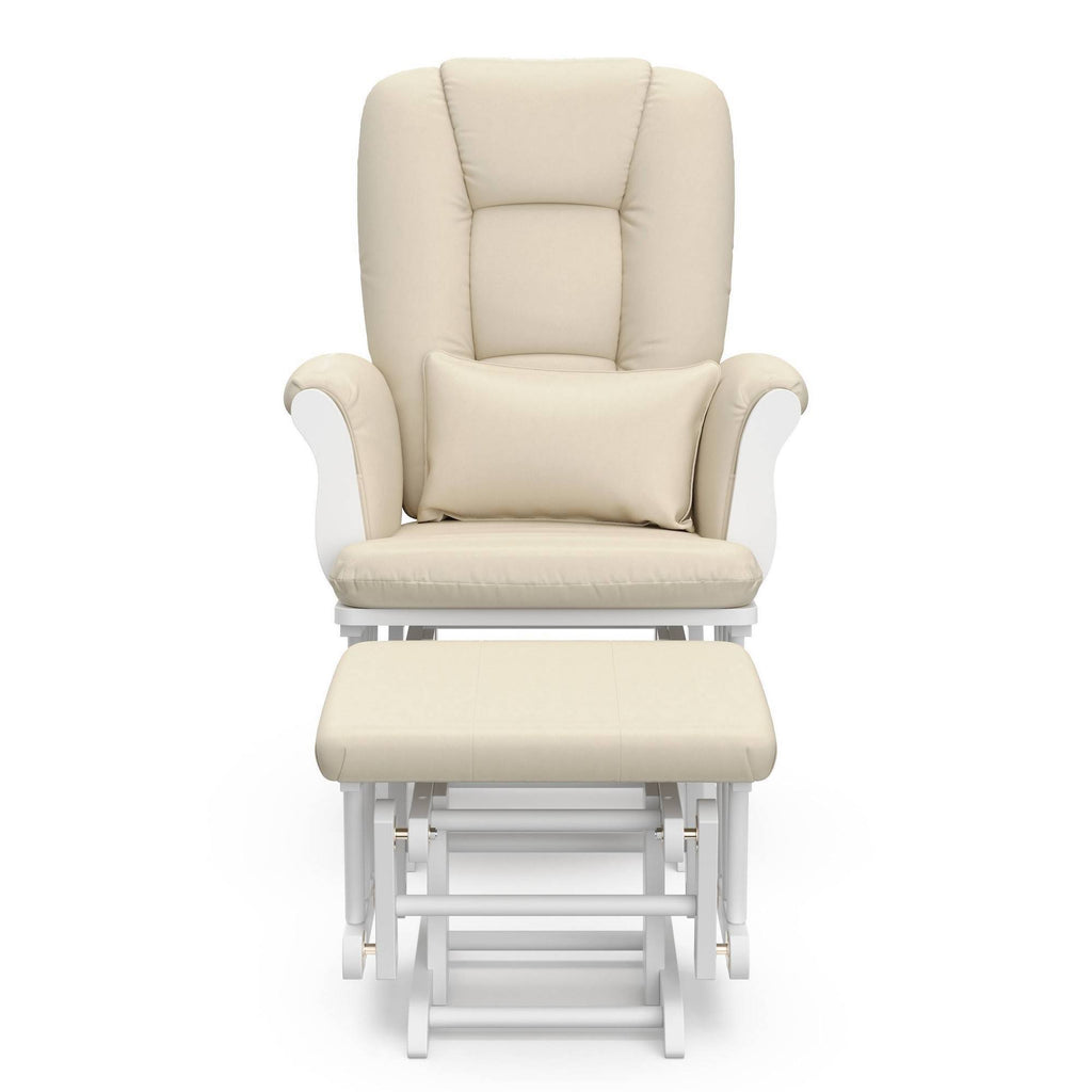 White Glider and Ottoman Y60225