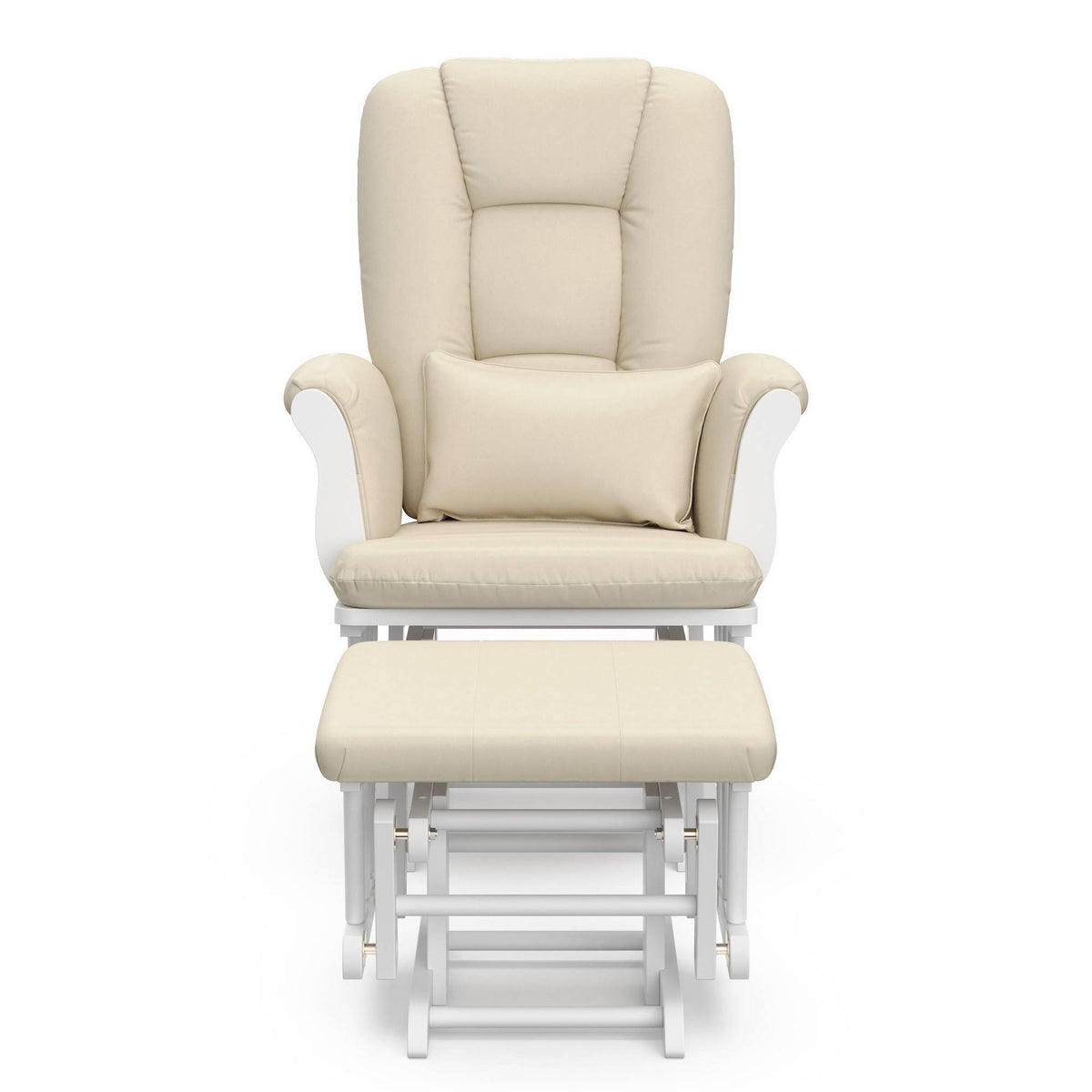 White Glider and Ottoman Y60225