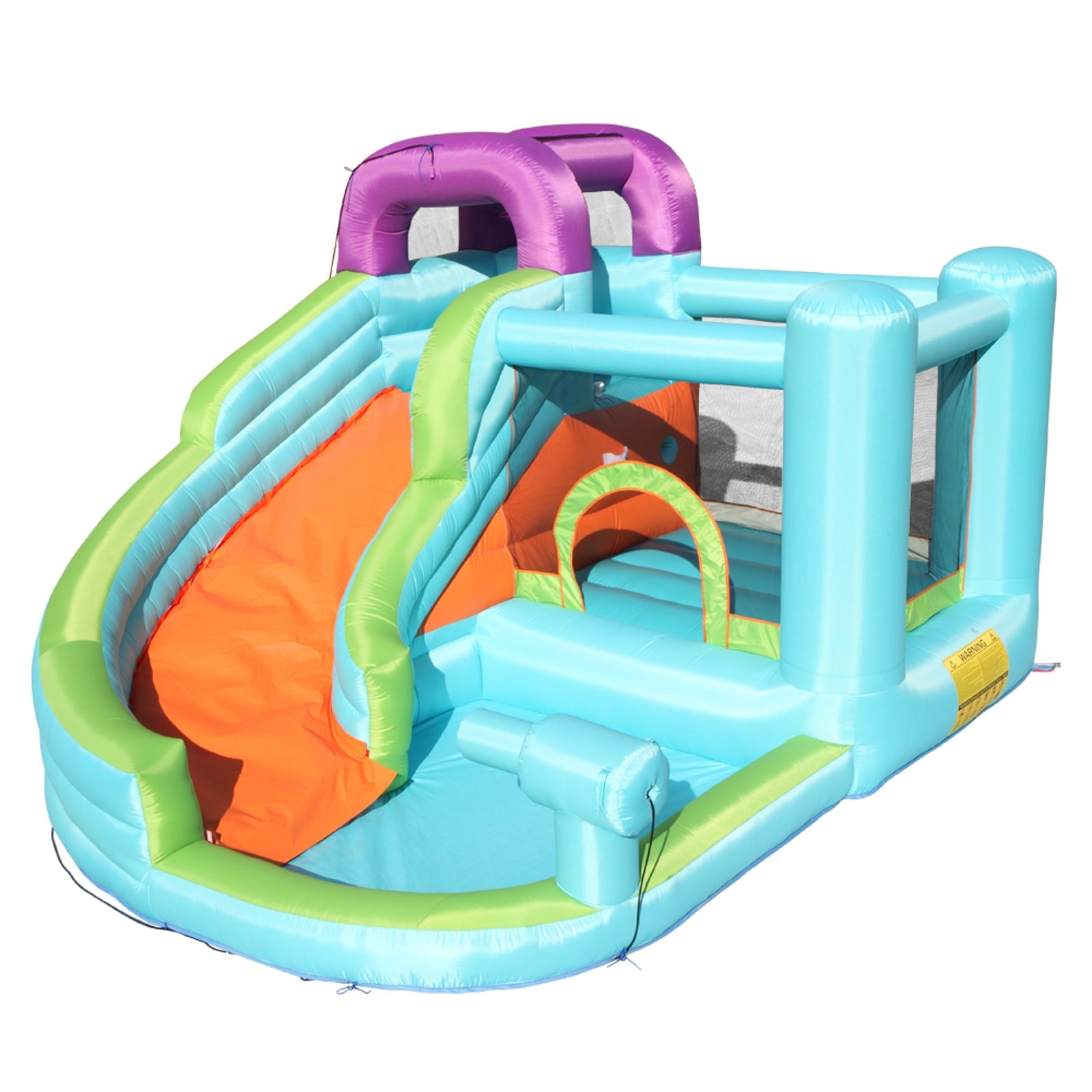 Inflatable Bounce House with Slide Pool Area Climbing Wall PVC B1847