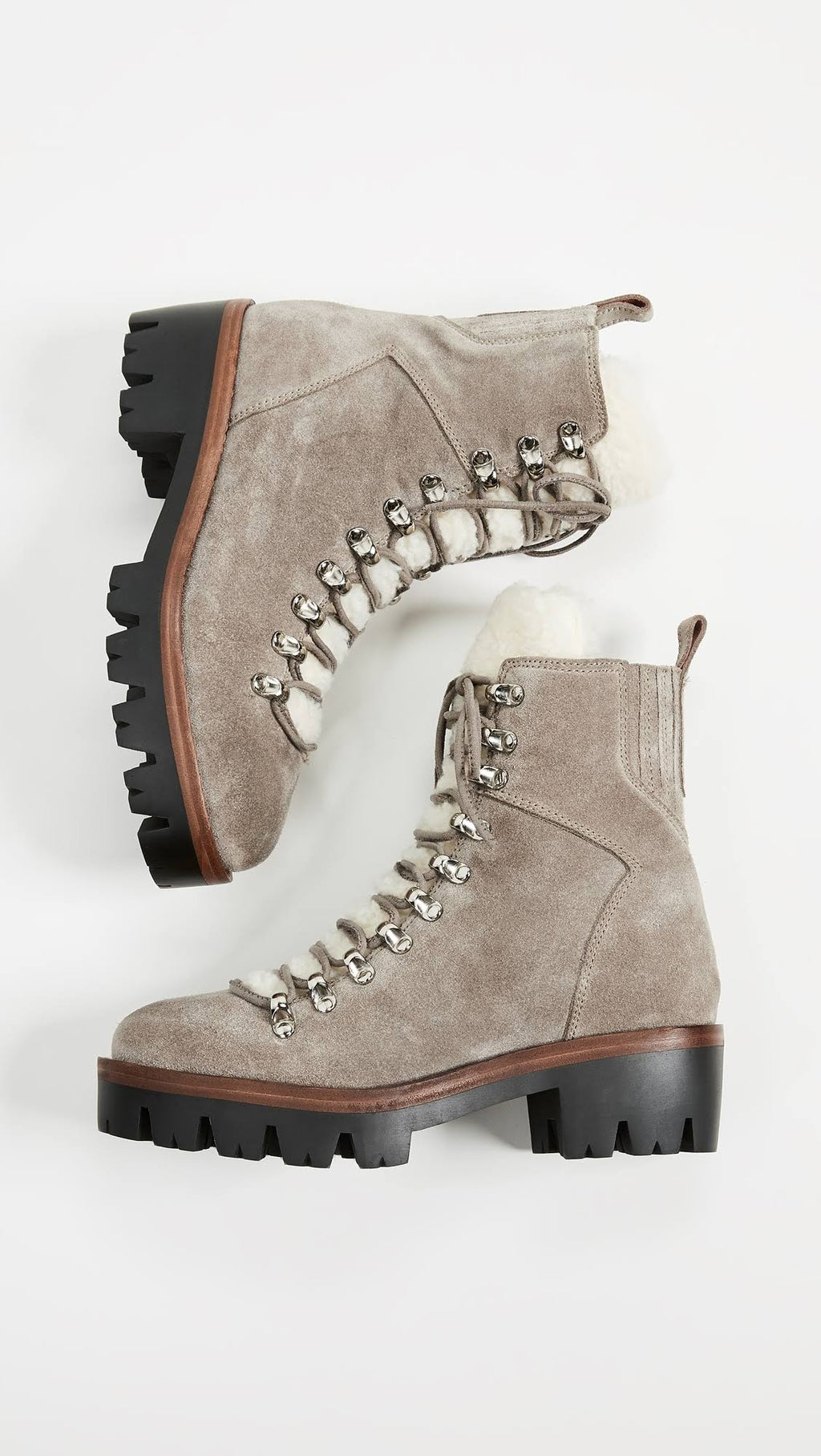 Taupe Suede Ivory Boots E115