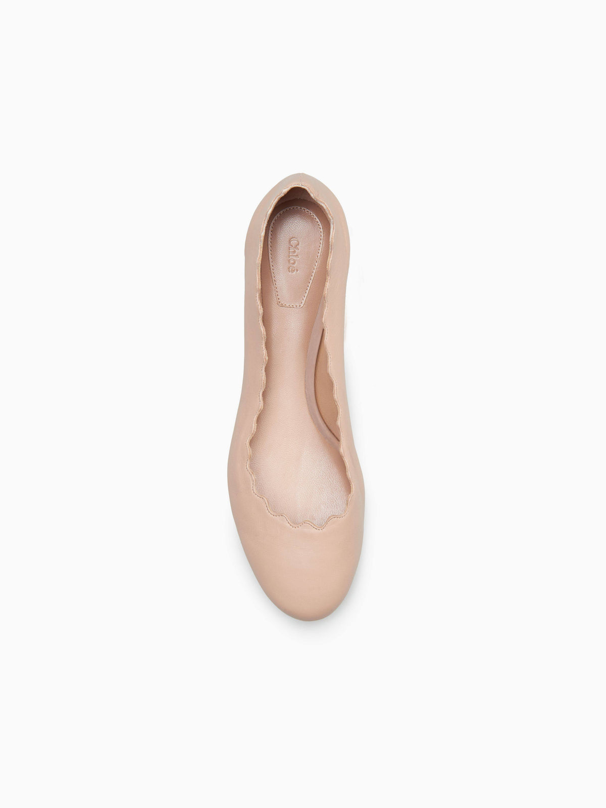 Scalloped Leather Pump 10 S13915