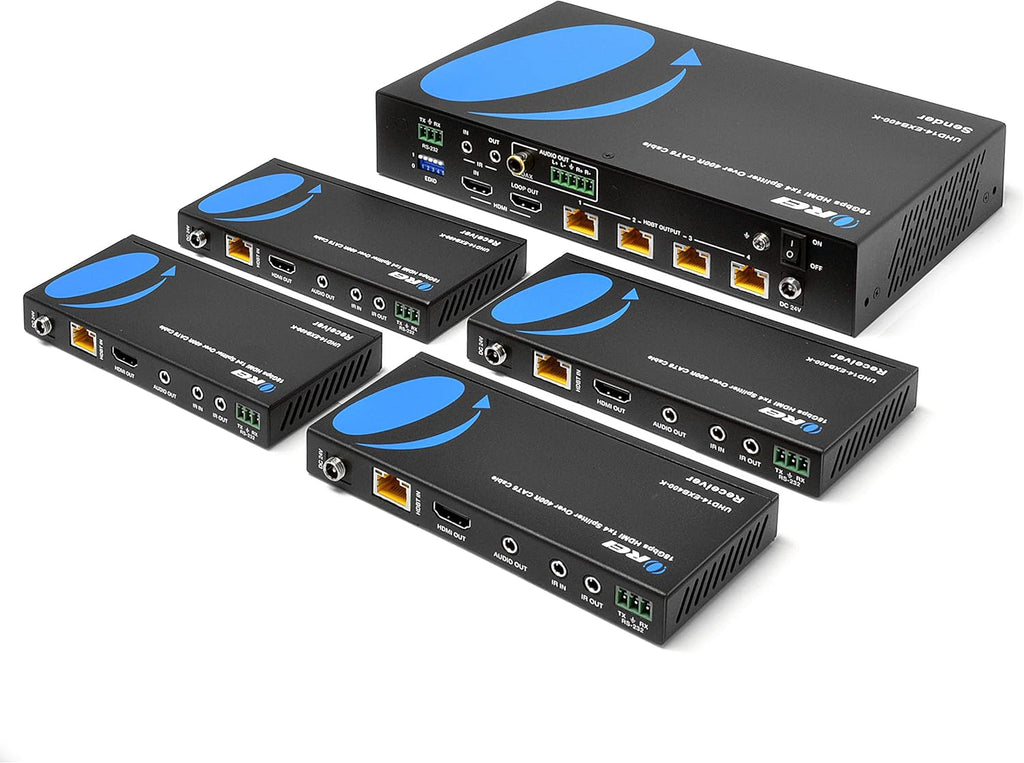 1X4 HDMI 2.0 Extender Splitter Over CAT5/5e/6 with IR U5293