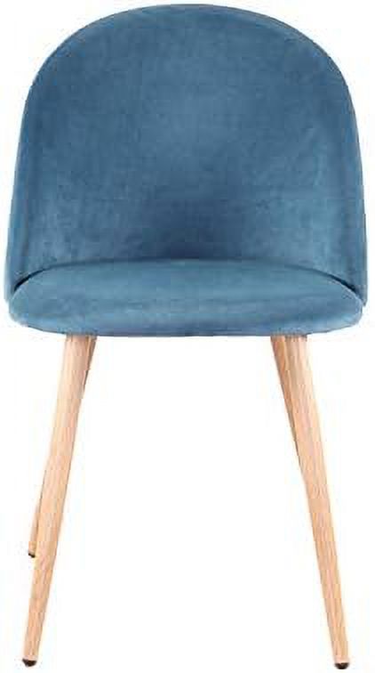 Blue Velvet Upholstered Dining Side Chairs K522034