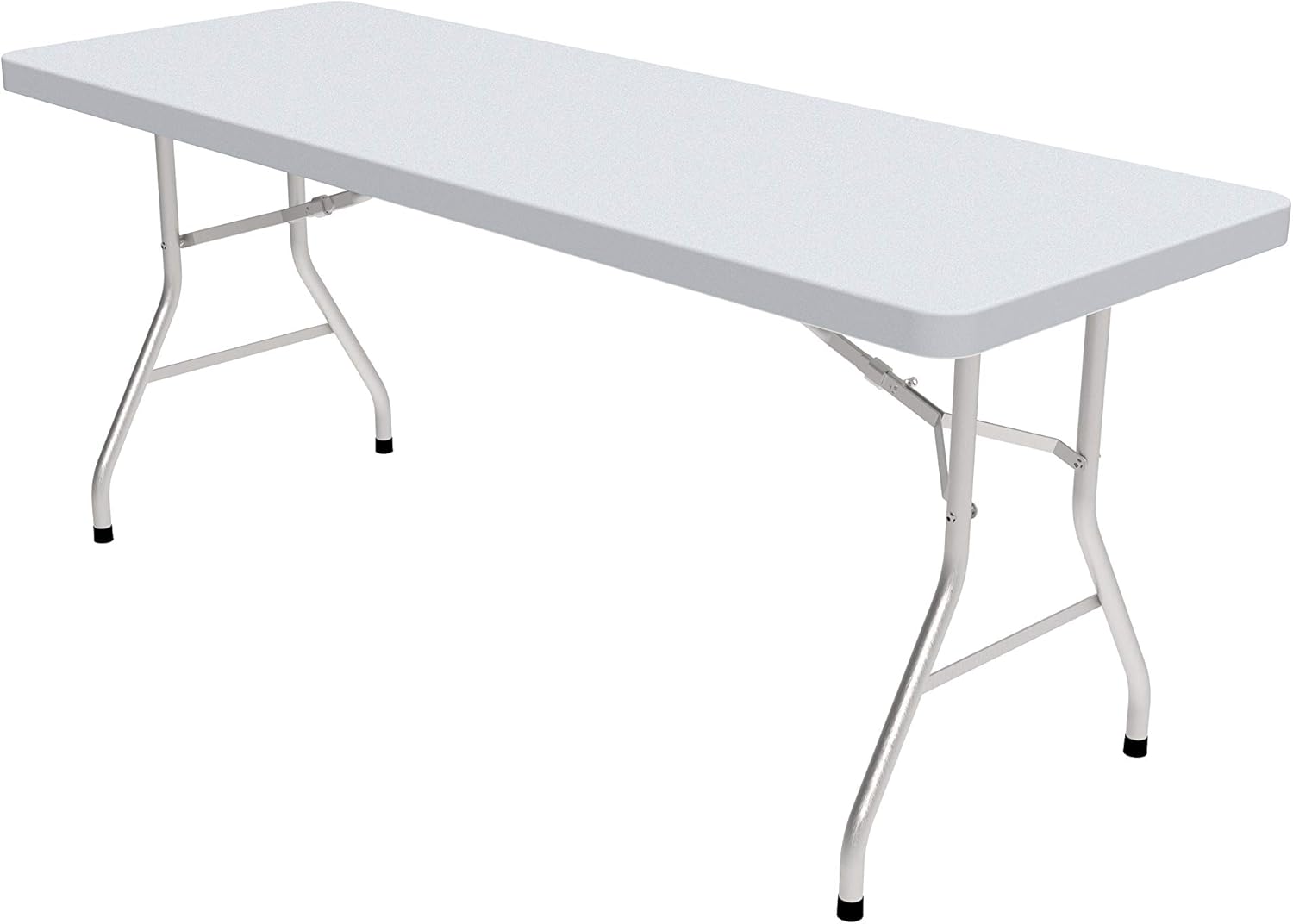 White Resin Plastic Folding Table with Steel Frame I1713