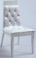 Tufted Chair with Crystal Accent, Set of 2 Y18833
