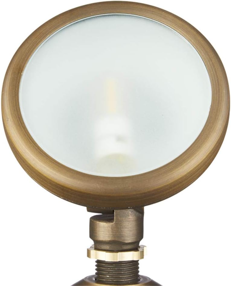 Cast Brass 12V Round Wall Wash (Bronze) Q459