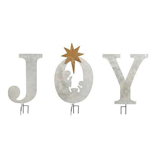 3-Pc Laser Cut Metal Nativity Yard Scene G31816