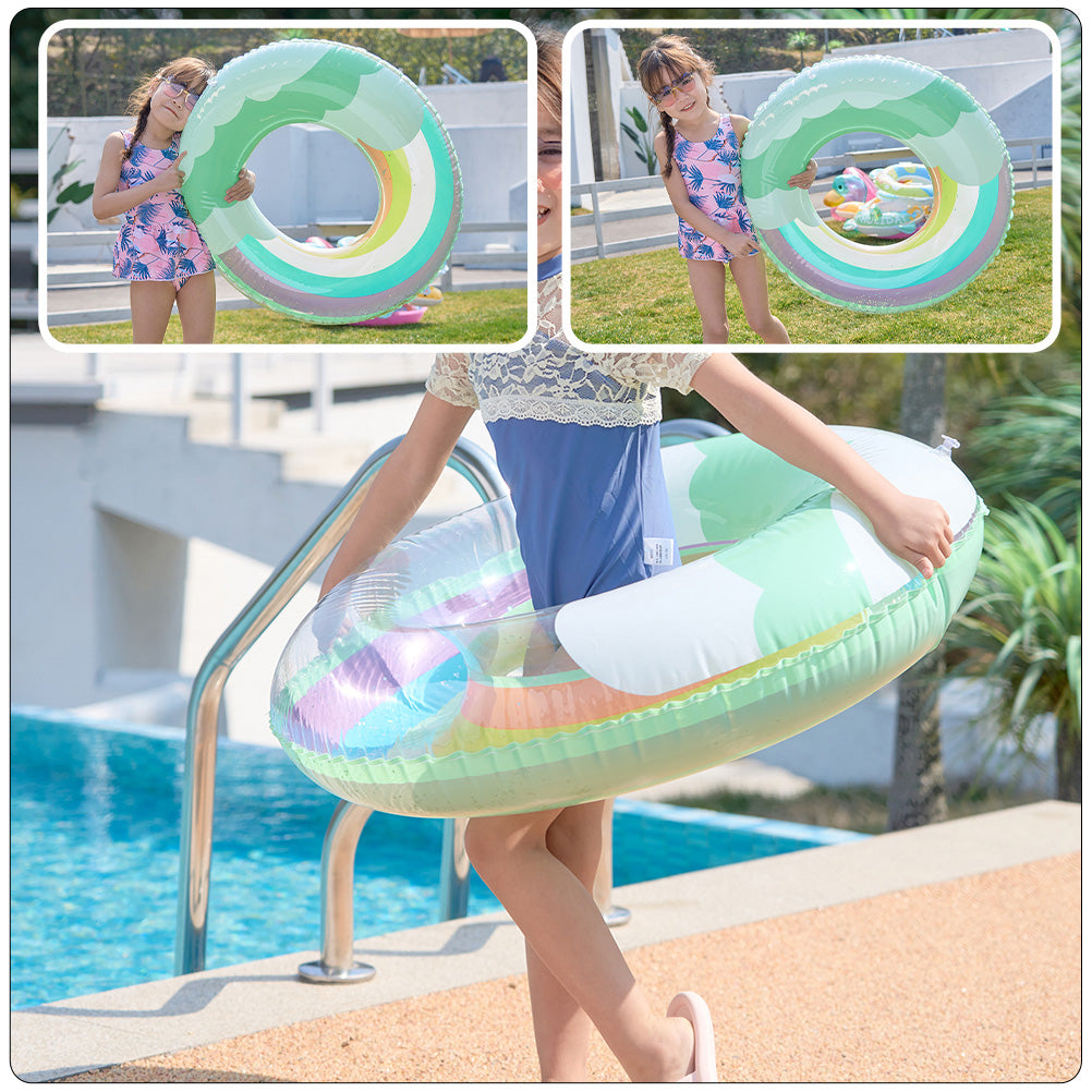 Inflatable Swimming Ring with Sequin Design B3744