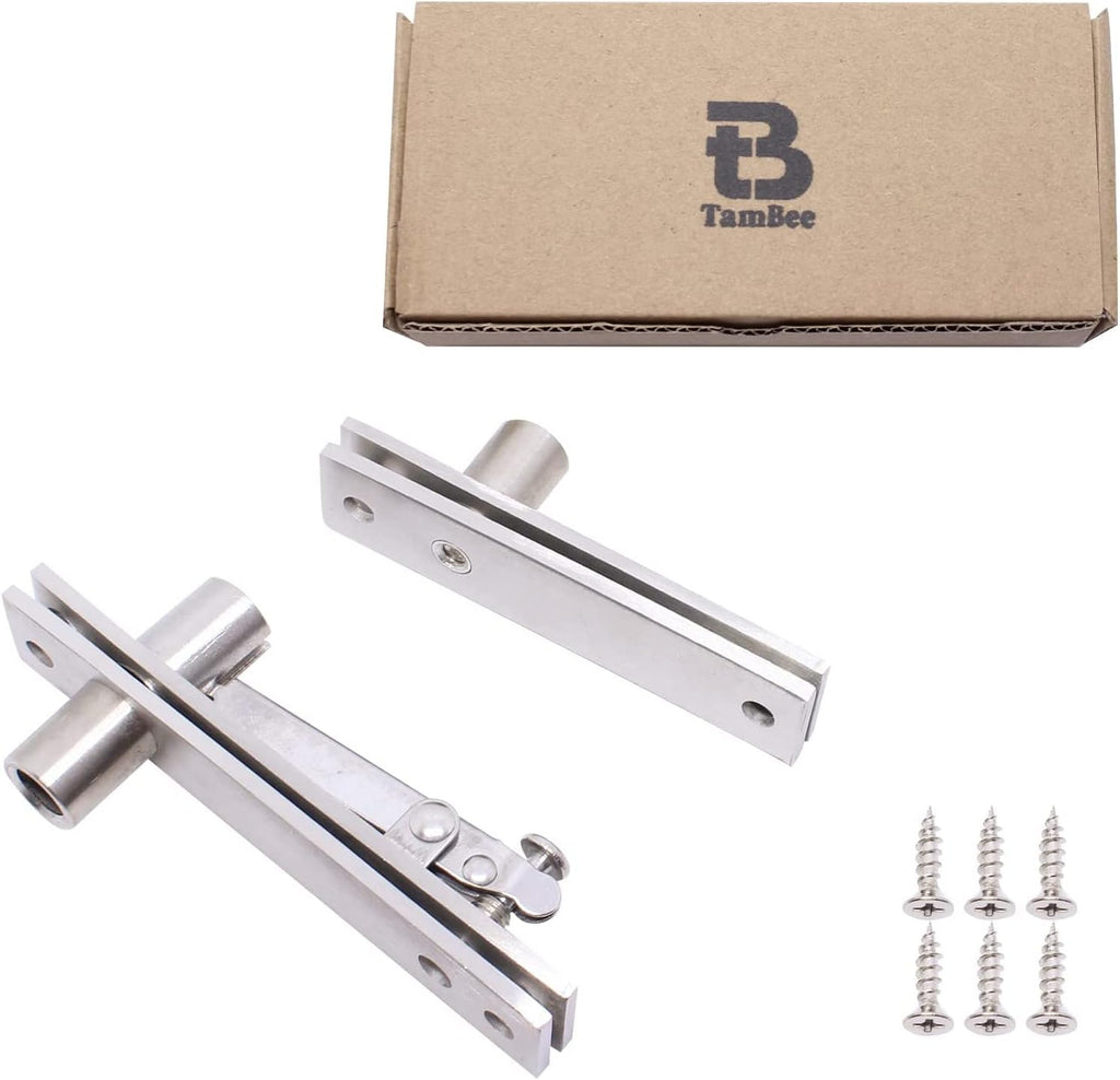 Door Pivot Hinge Heavy Duty Hidden Bookcase Hinges 360 Degree Shaft Stainless Steel Hardware 2PCS U993115