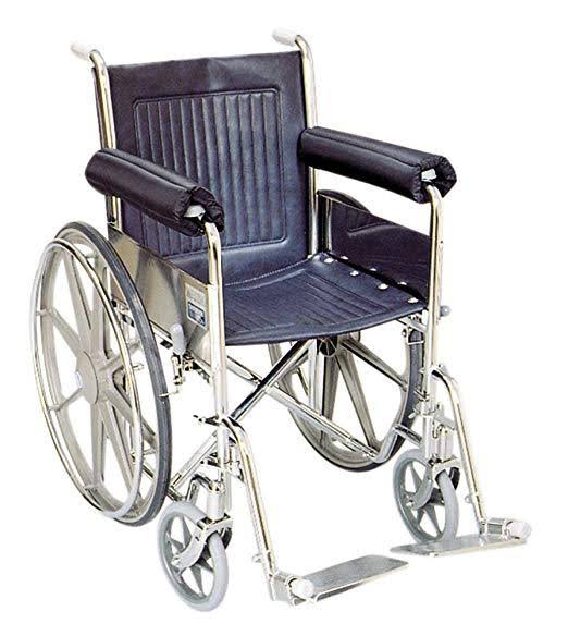 Wheelchair Foam Padded Nylon Extended Half Armrest Pads C669