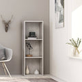 3-Tier Book Cabinet Concrete Gray Chipboard A251