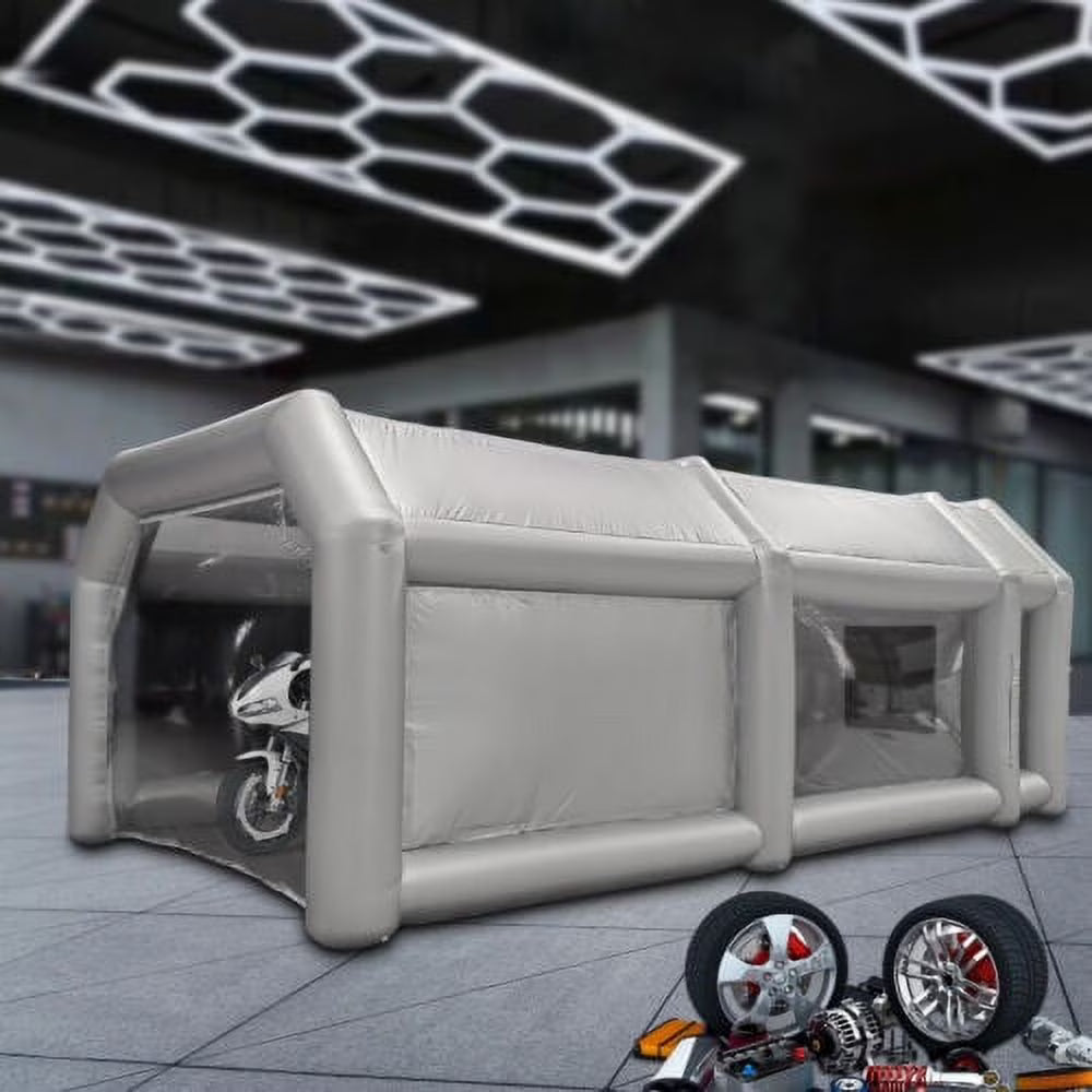 Inflatable Paint Spray Booth Work Tent with Filter System 26*15*10 Ft C777979