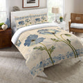 Blue Poppies Reversible Comforter King I69625