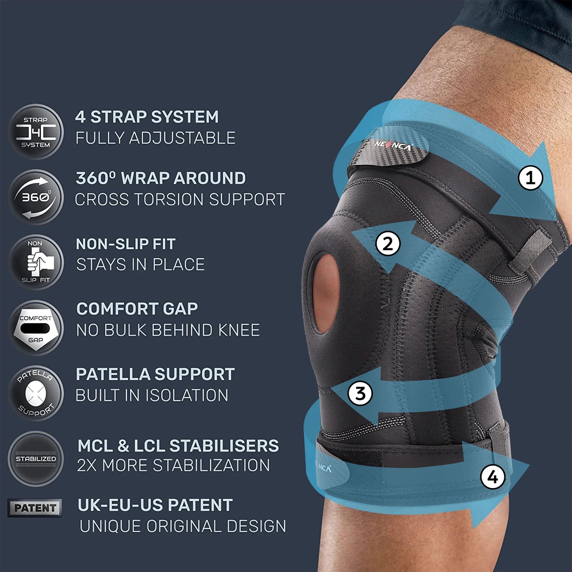 Knee Pads Sport Knee Brace Q8922