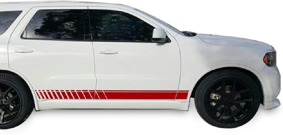 Black Sport Stripe Decal Sticker Kit Pack of 2 J269