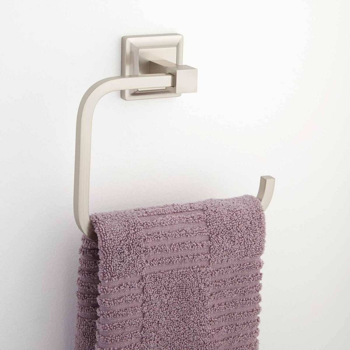 Brushed Nickel Towel Ring Z531958