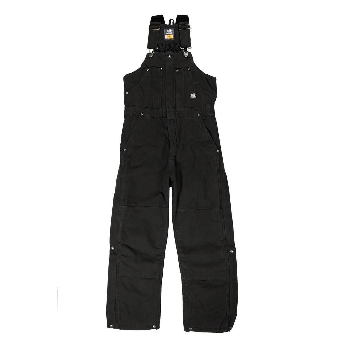 Regular Washed Insulated Bib Overall Black - 3XL D931378