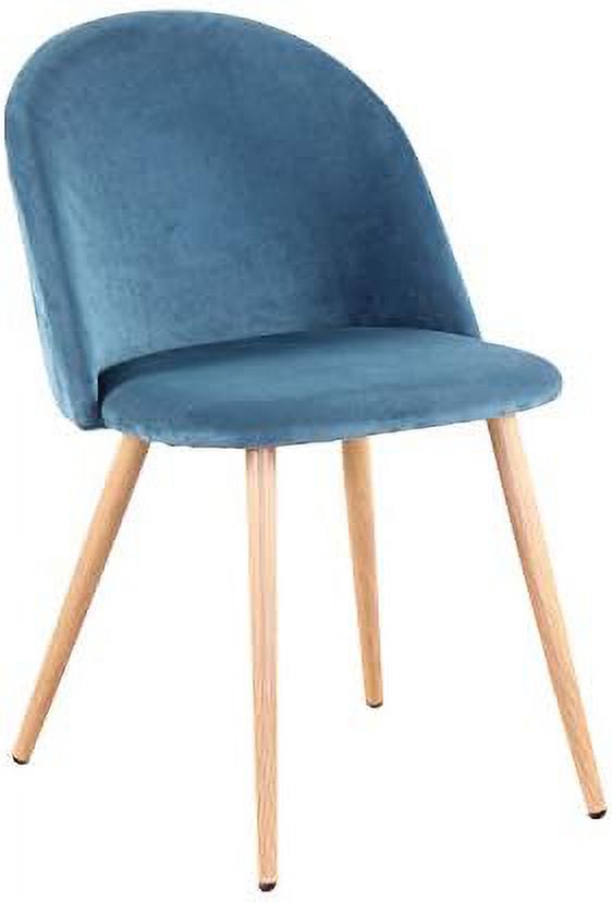 Blue Velvet Upholstered Dining Side Chairs K522034