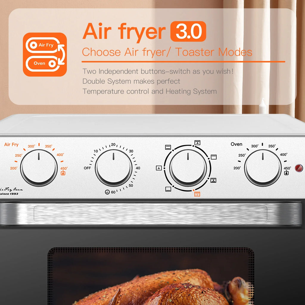 7-In-1 Air Fryer Toaster Convection Oven Combo 24 Quart J812228