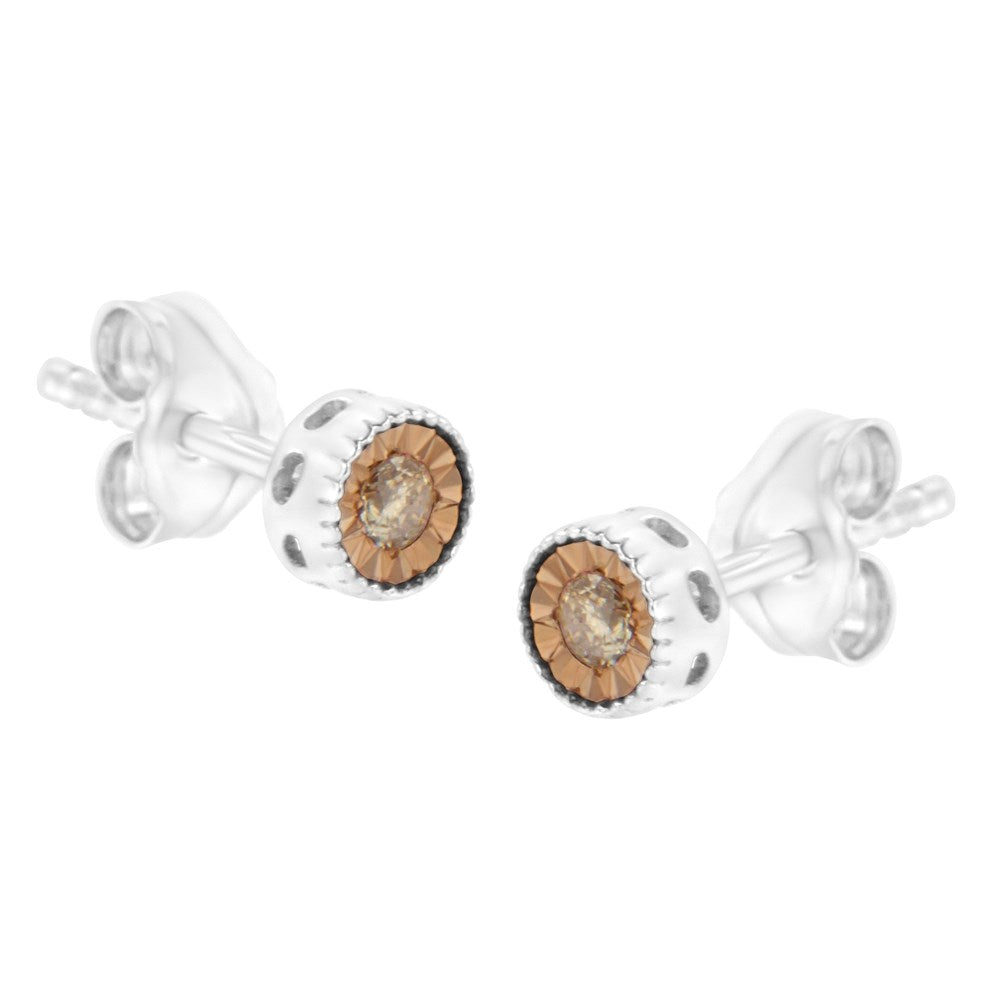 Champagne Diamond Stud Earrings A704710