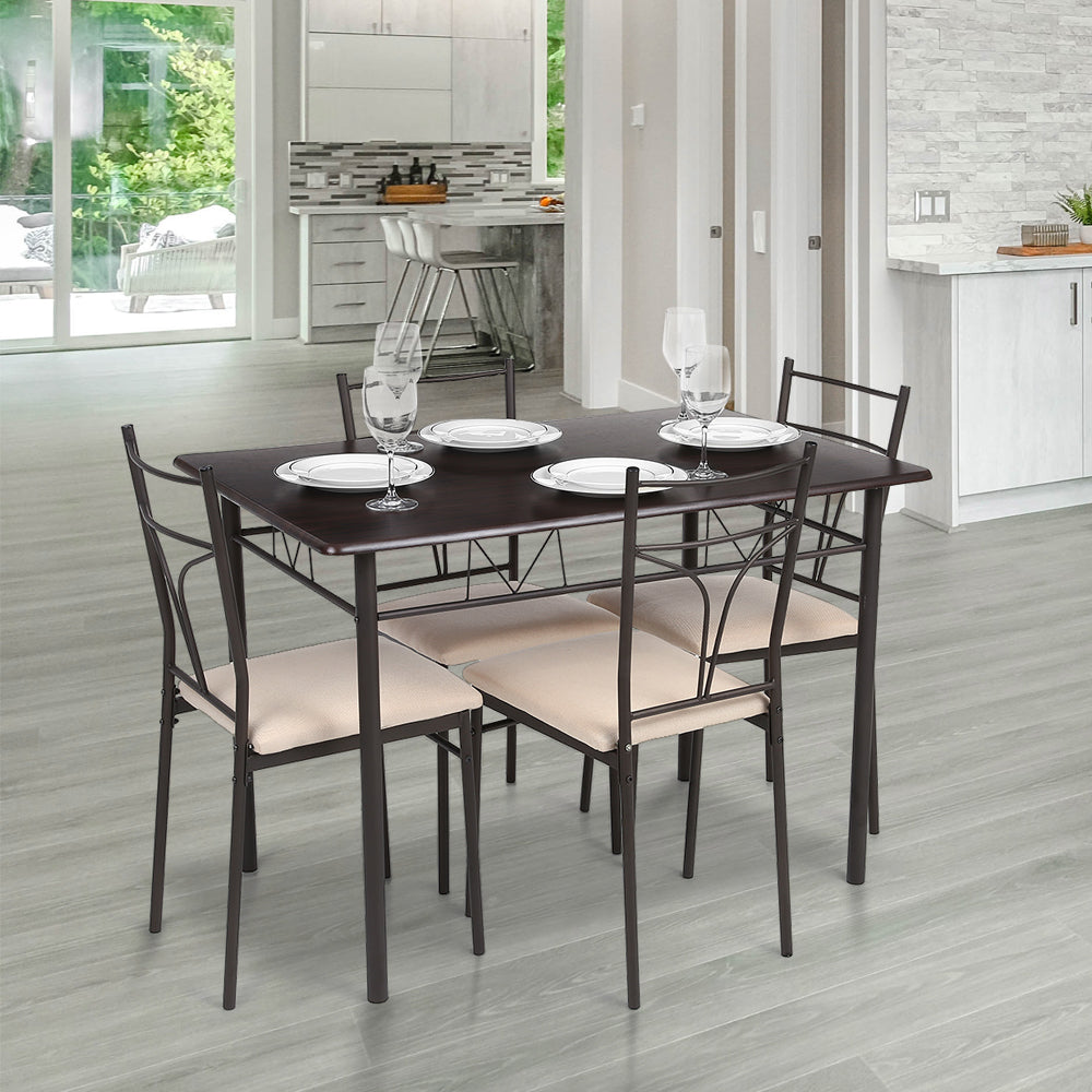 5 Pieces Dining Table and Chairs Set Z898