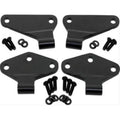 4 Pieces Black Body Door Hinge Set for 2 Door K1024