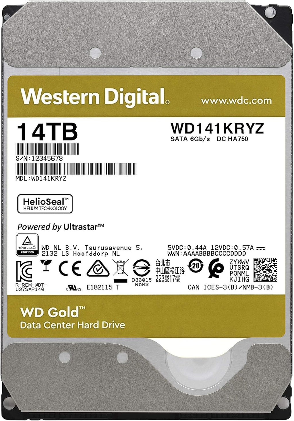 14TB Enterprise Class Internal Hard Drive SATA 6 Gb/s 7200 RPM 512 MB Cache 3.5 Y4699