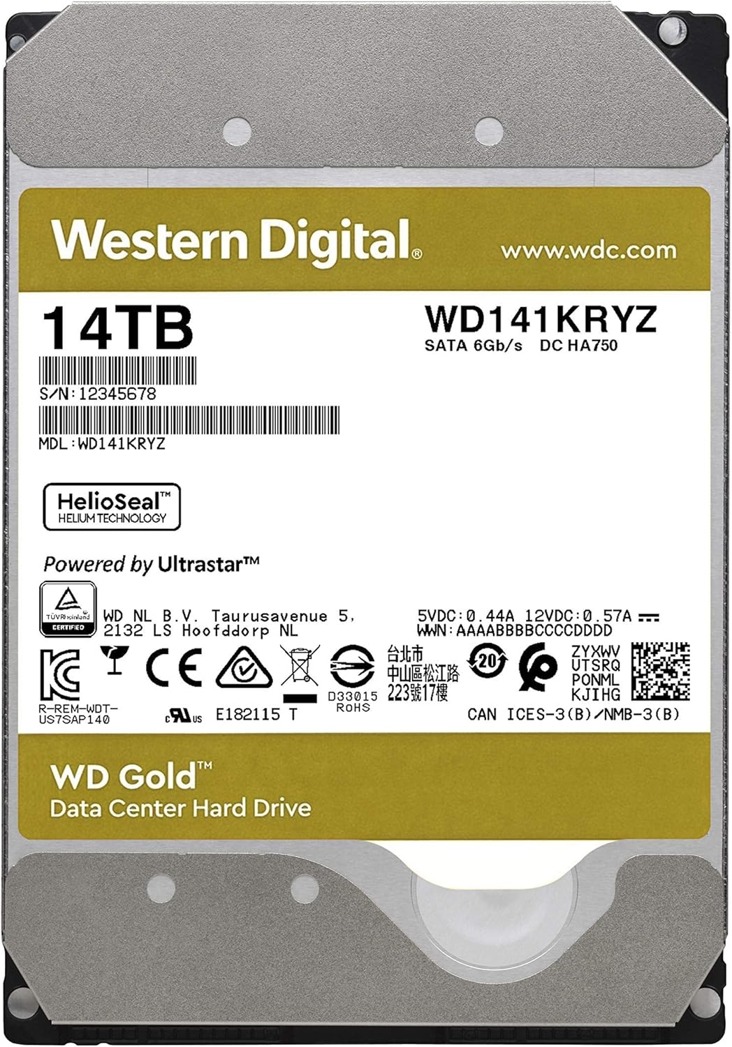 14TB Enterprise Class Internal Hard Drive SATA 6 Gb/s 7200 RPM 512 MB Cache 3.5 Y4699