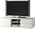 White TV Console C733
