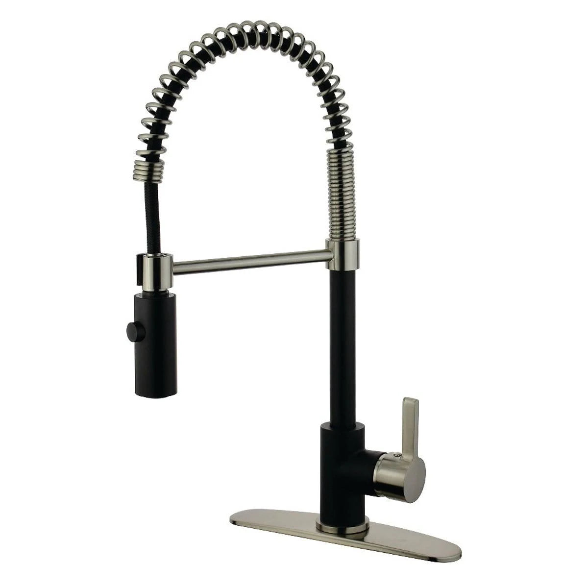 Satin Nickel Kitchen Faucet with Pull-Down Sprayer W176205