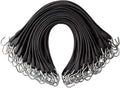 50 Pack 31 Inch Rubber Tarp Straps with Crimped Metal S Hooks Y55748