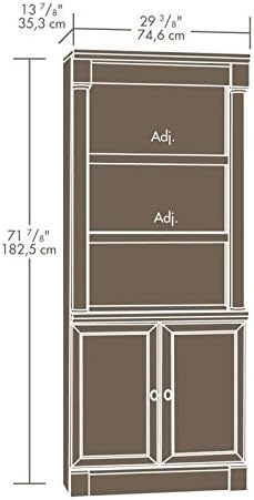 Library Bookcase with Doors in Select Cherry M5816