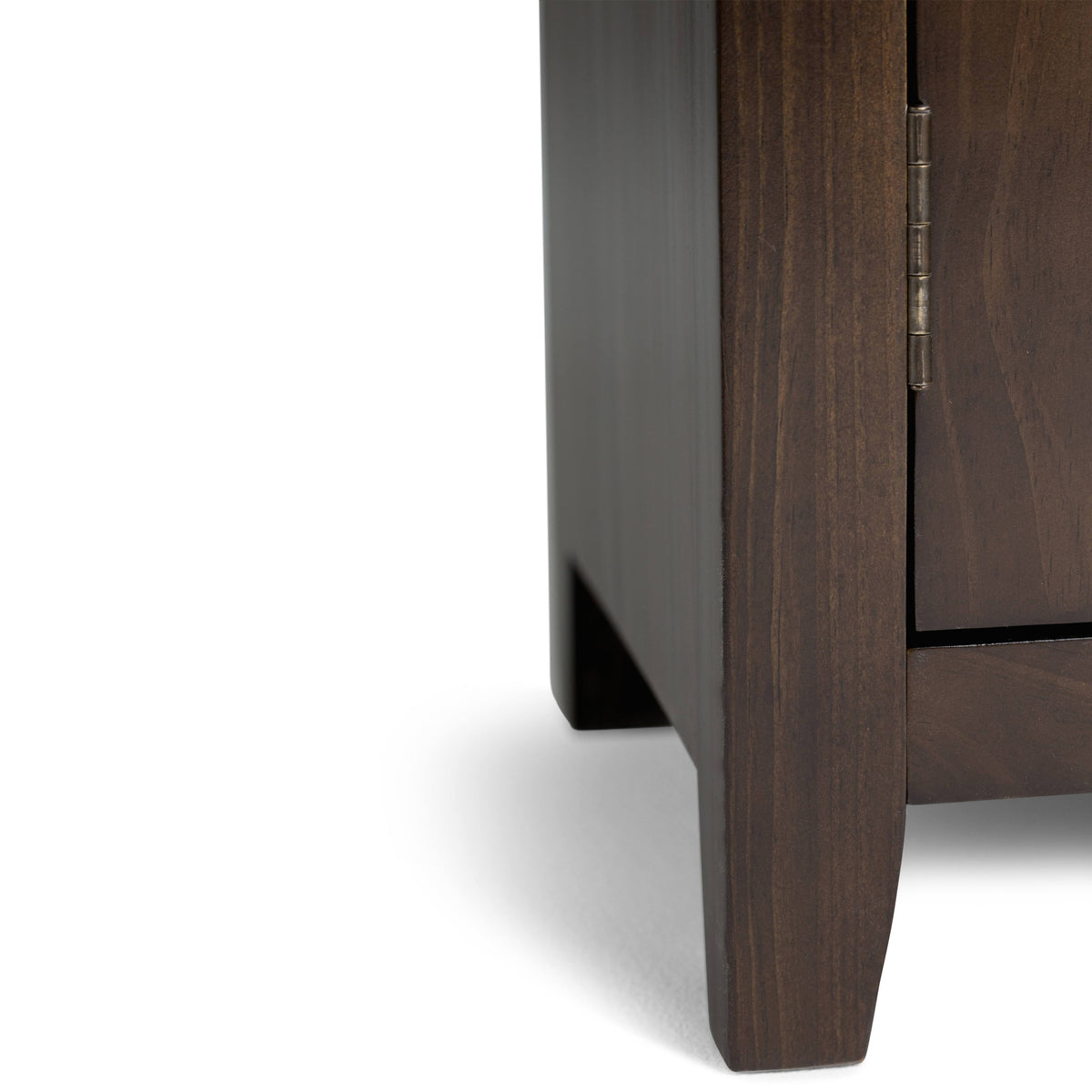 Solid Wood Low Storage Cabinet Farmhouse Grey A7387