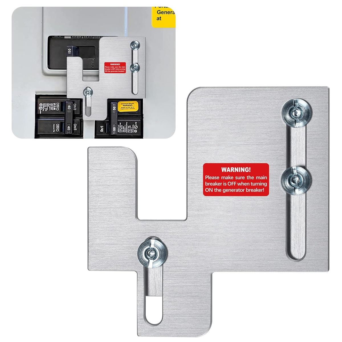 Generator Interlock Kit Blue for Cutler Hammer CH and BR Series, 150 and 200 amp, Pack of 2 T3818