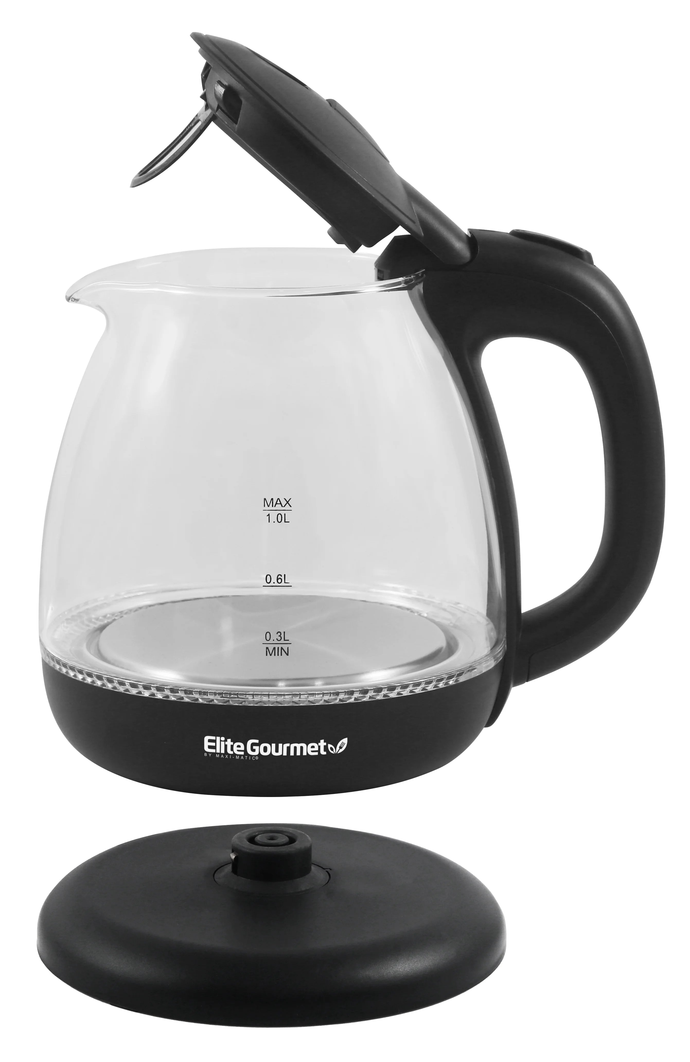 Black Electric Glass Water Kettle T856363