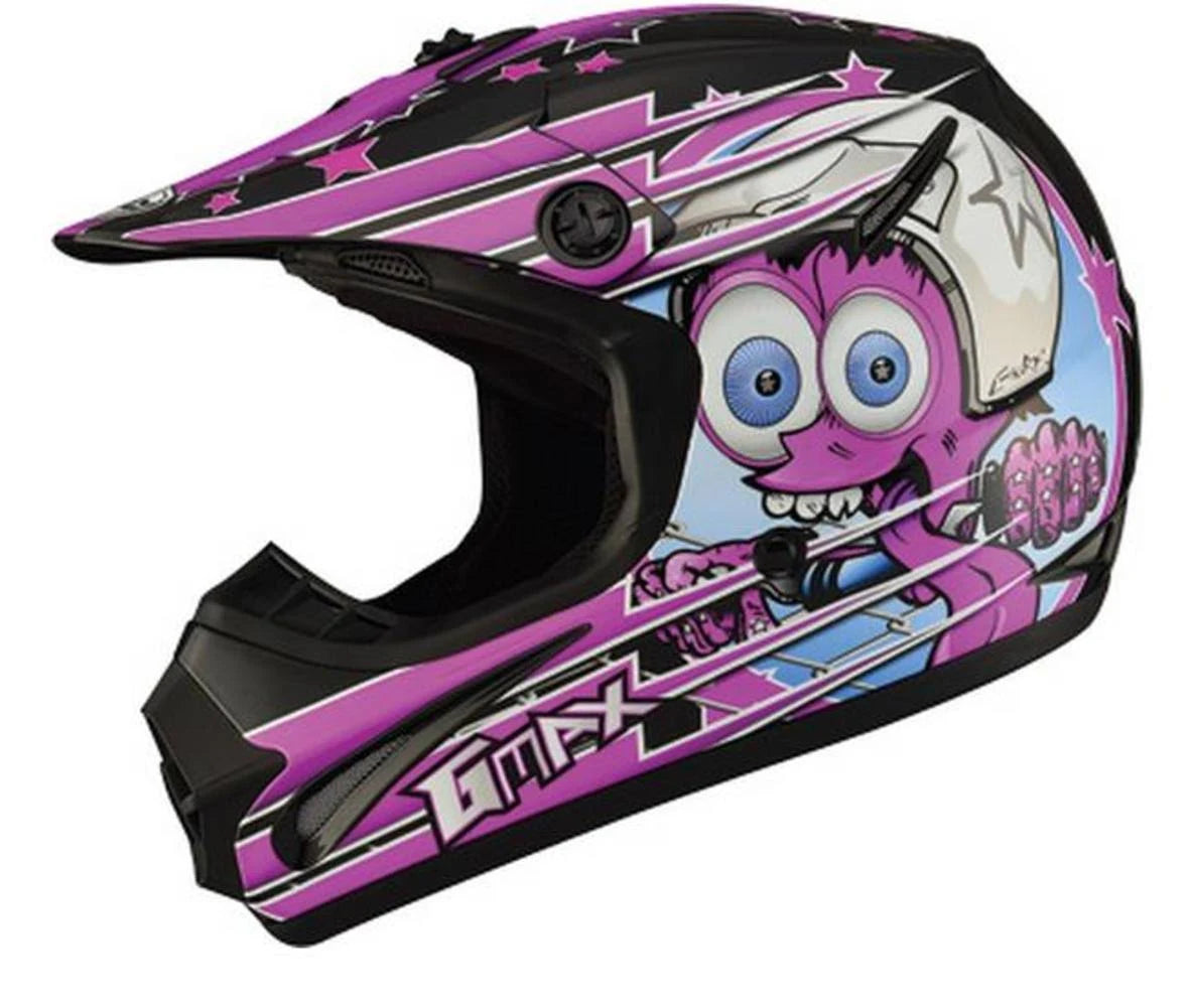 Black/Purple Youth Helmet F1058