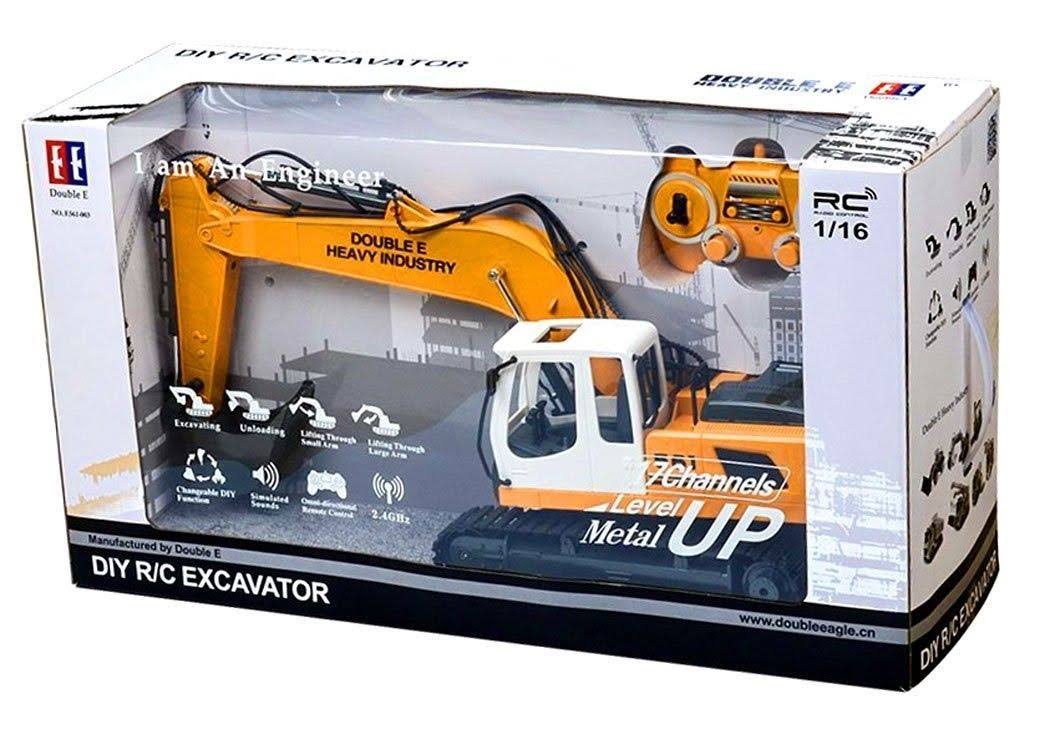 17 Channel RC Excavator Tractor Toy Construction Vehicles with Metal Shovel and Breaker D862671