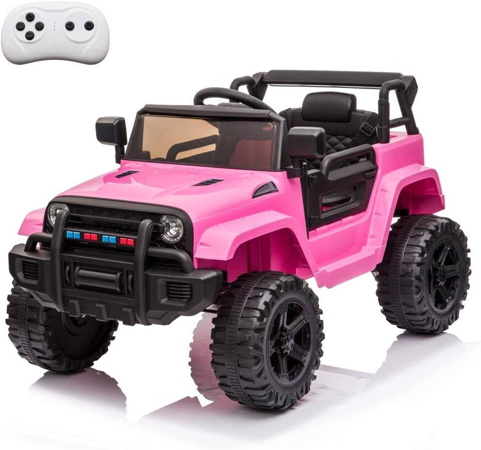 Black Kids Ride On Truck 12V Electric Car F37481