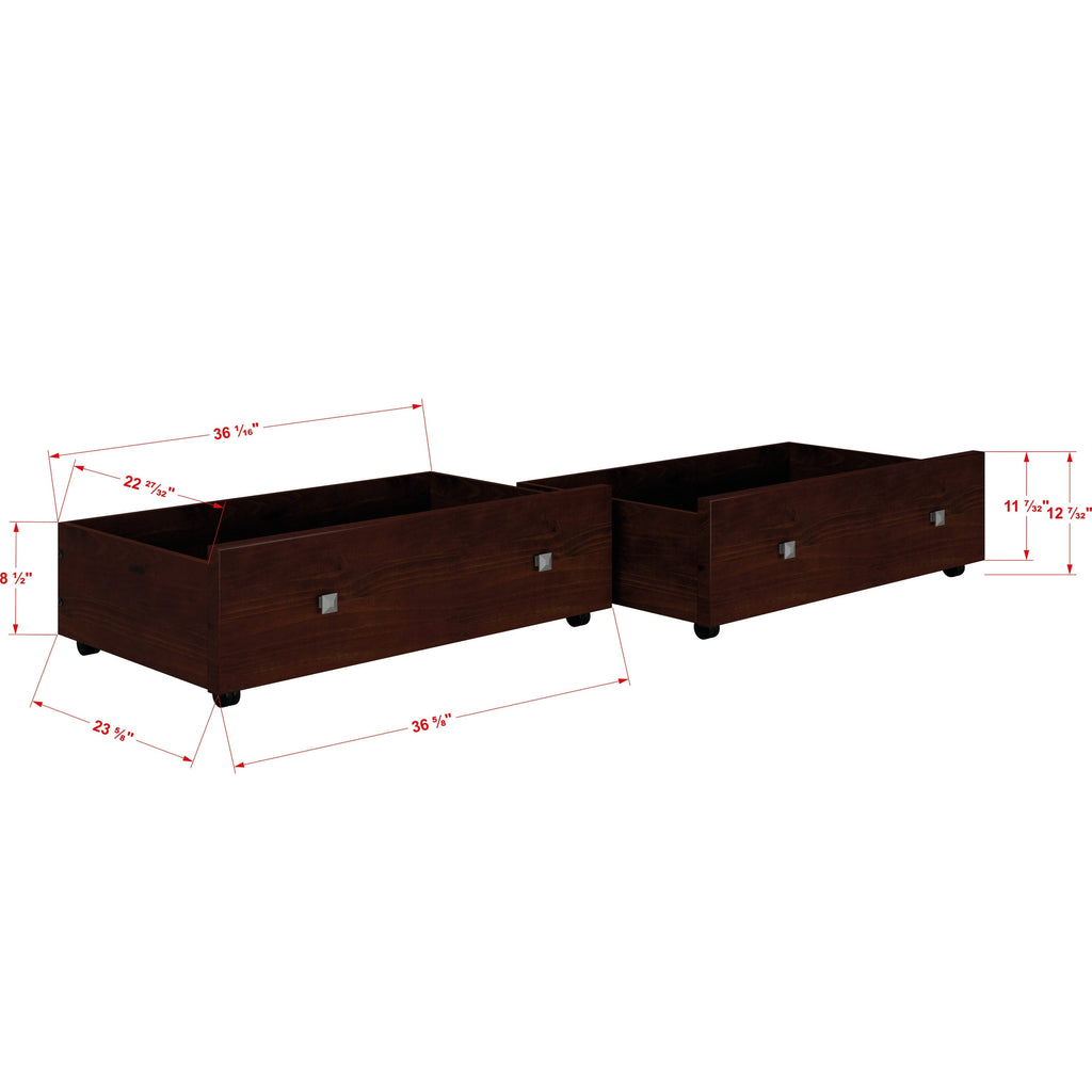 Full Bed with Storage Drawers W318908