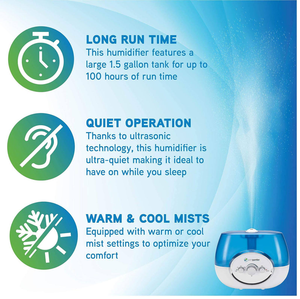 Ultrasonic Warm and Cool Mist Humidifier Q128940