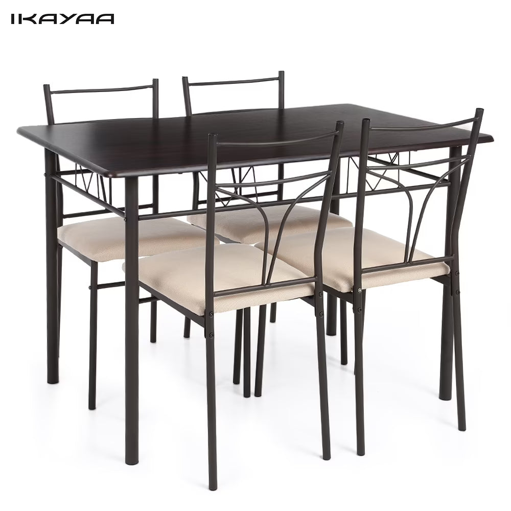 5 Pieces Dining Table and Chairs Set Z898