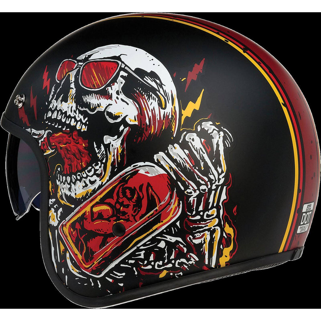 Black/Red Saturn Helmet B1334