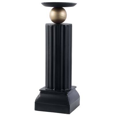 Black Gold Iron Candle Holder S6099