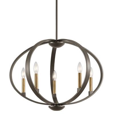 Old Bronze 5-Light Candle-Style Chandelier K33889