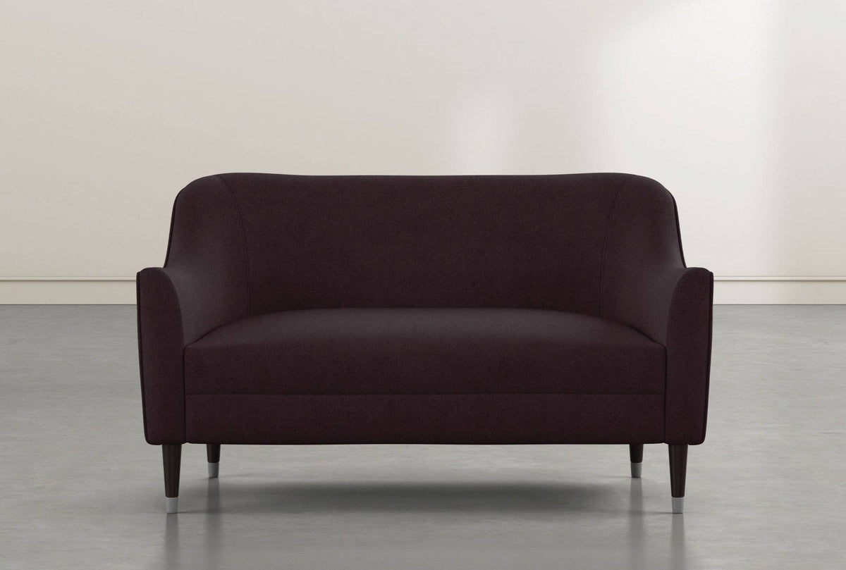 Purple Fabric/Metal Settee Chair I1652