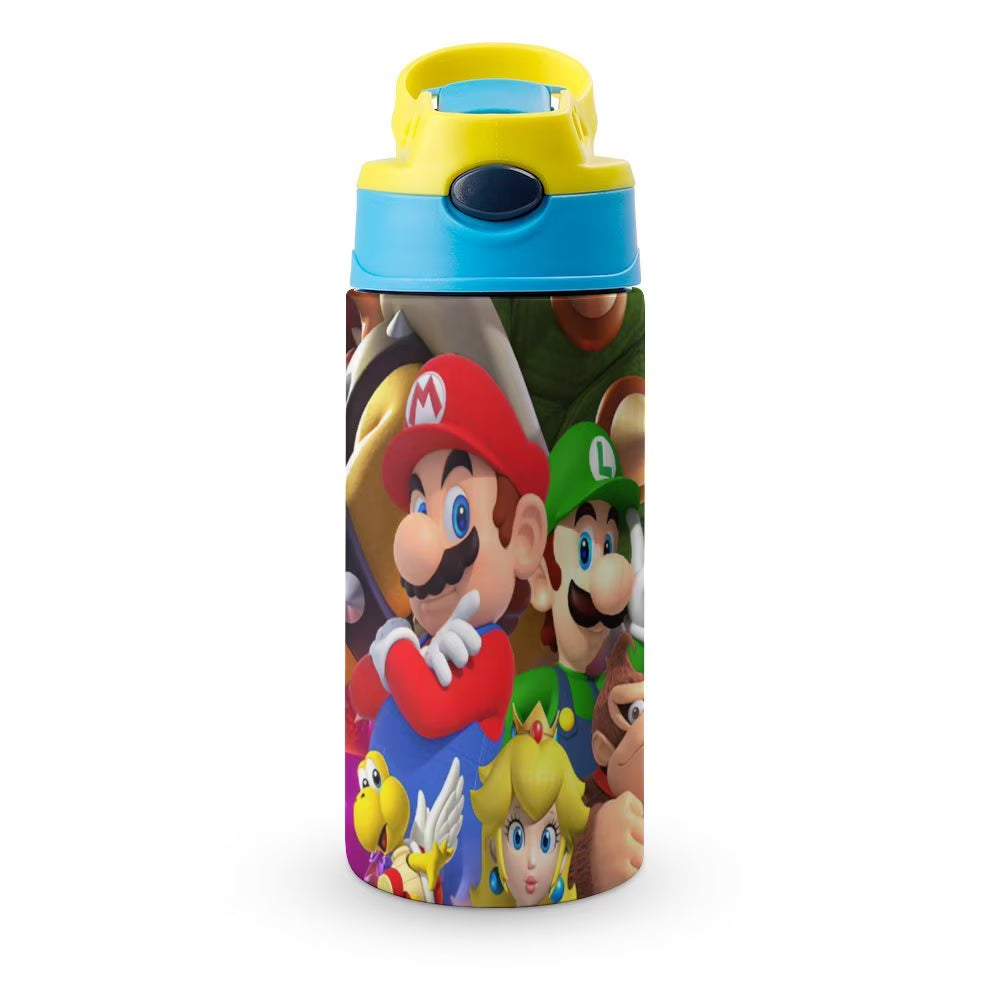 Insulated Stainless Steel Water Bottle with Straw W17424
