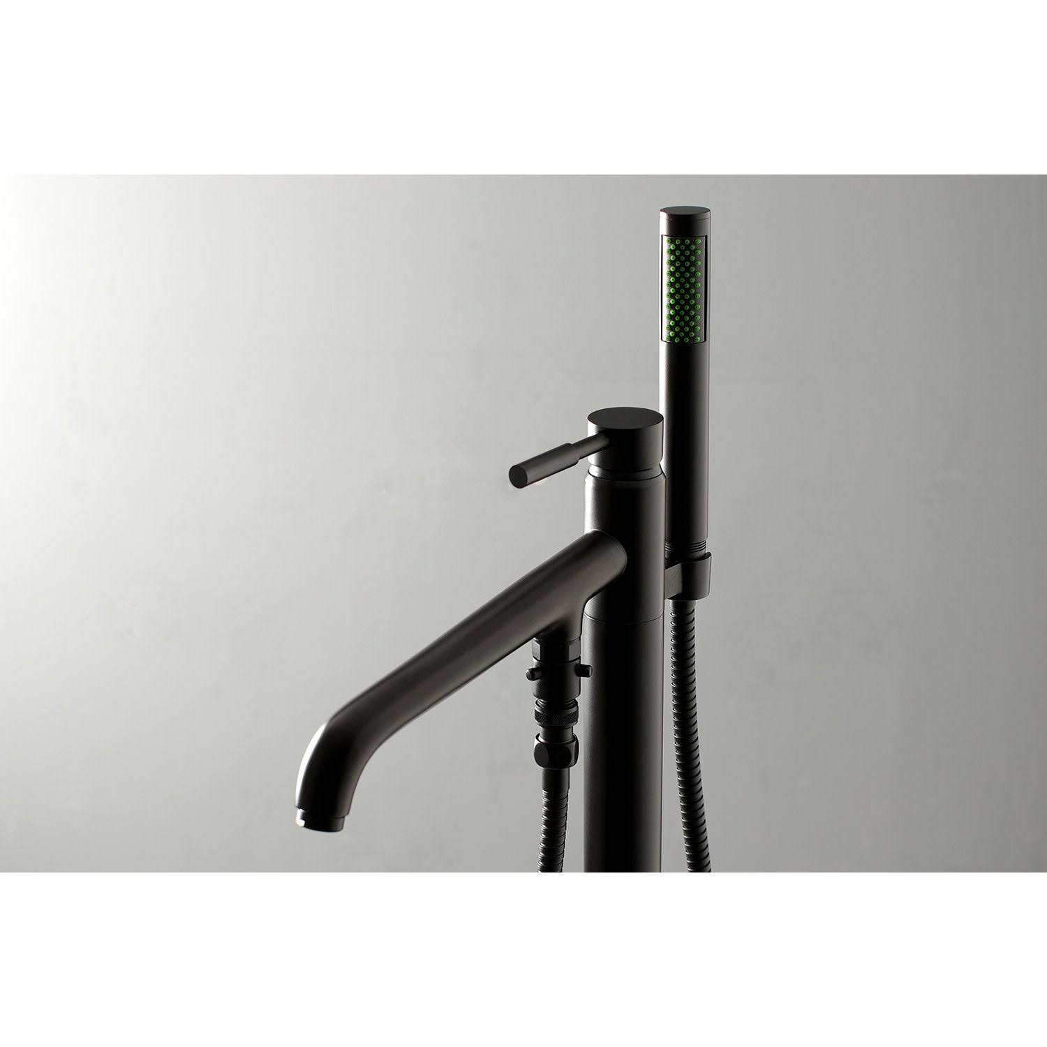Polished Chrome Freestanding Tub Faucet with Hand Shower N6071
